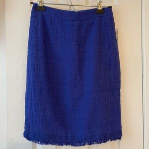J.Crew blue knit skirt. Size 0